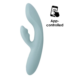 Chika APP Rabbit Vibrator - Turquoise Grey