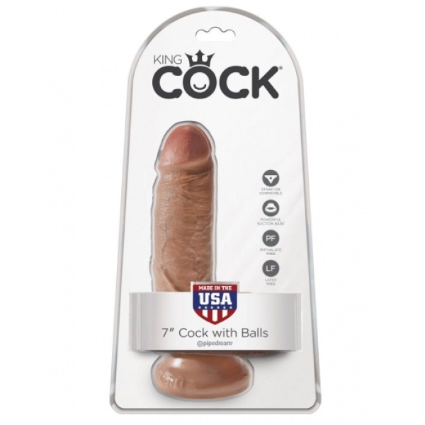 Cock 7″ with Balls - Caramel：圖片 7