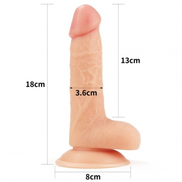 Easy Strapon Set w Balls 7'' - Flesh - Image 15