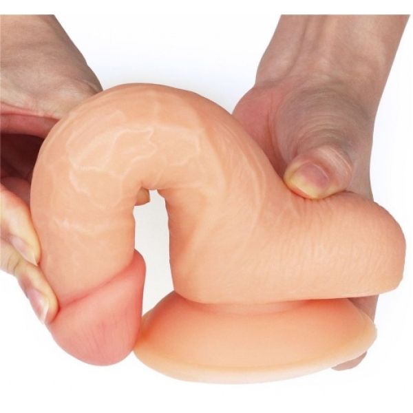 Easy Strapon Set w Balls 7'' - Flesh - Image 3