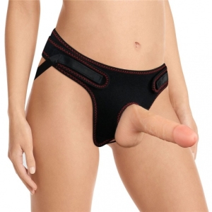 Easy Strapon Set w Balls 7'' - Flesh