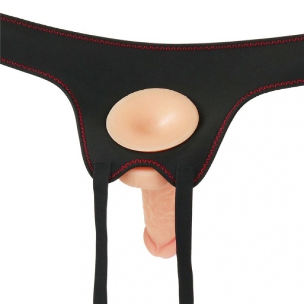 Easy Strapon Set w Balls 7'' - Flesh - Image 10