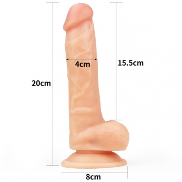 Easy Strapon Set w Balls 7.5'' - Flesh：圖片 15