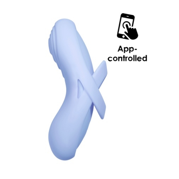 Echo 2 APP Flexible Finger Vibrator - Sky Blue