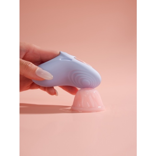 Echo 2 APP Flexible Finger Vibrator - Sky Blue：圖片 8