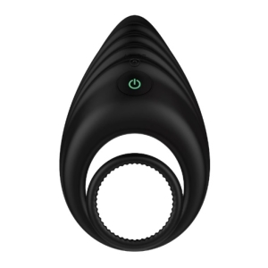 Enhance Vibro Ring w Ball Stretcher - Black
