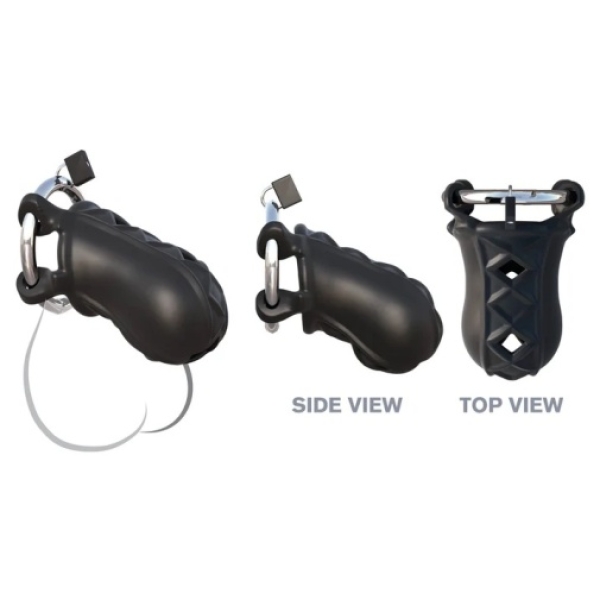 Extreme Silicone Cock Block - Black：圖片 6
