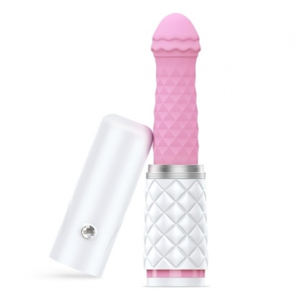 Feisty Thrusting Vibrator - Pink
