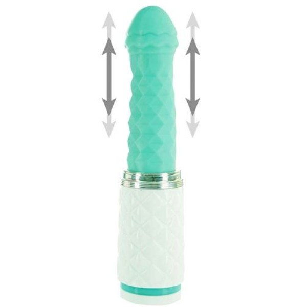 Feisty Thrusting Vibrator - Teal - Image 3