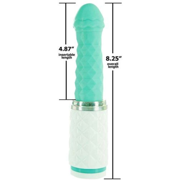Feisty Thrusting Vibrator - Teal - Image 8