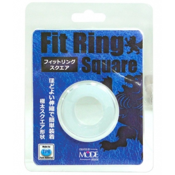 Fit Ring - Square - Milky White