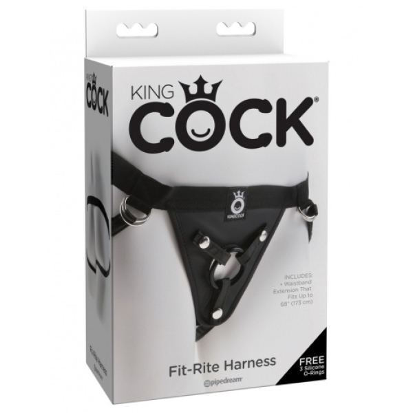 Fit-Rite Strap-On Harness - Black - Image 9