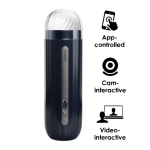Hannes Neo Interactive Throbbing Masturbator - Dark Blue