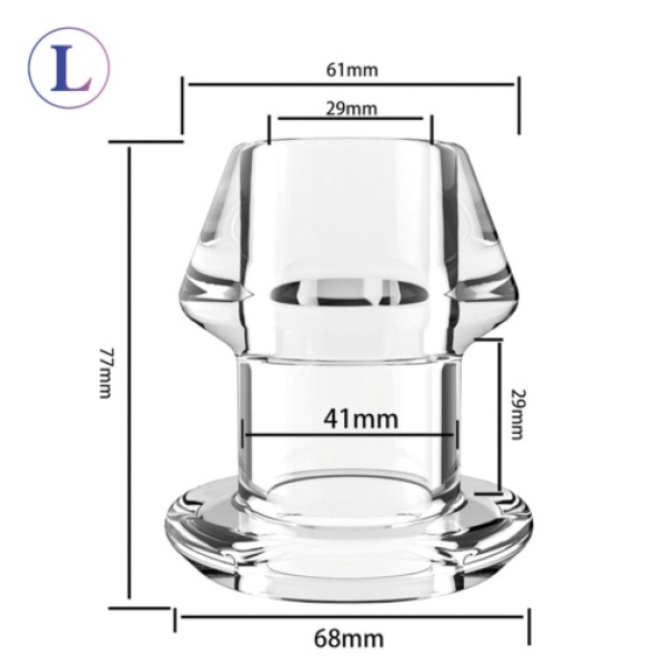 Hollow Tunnel Plug L - Clear - Image 3