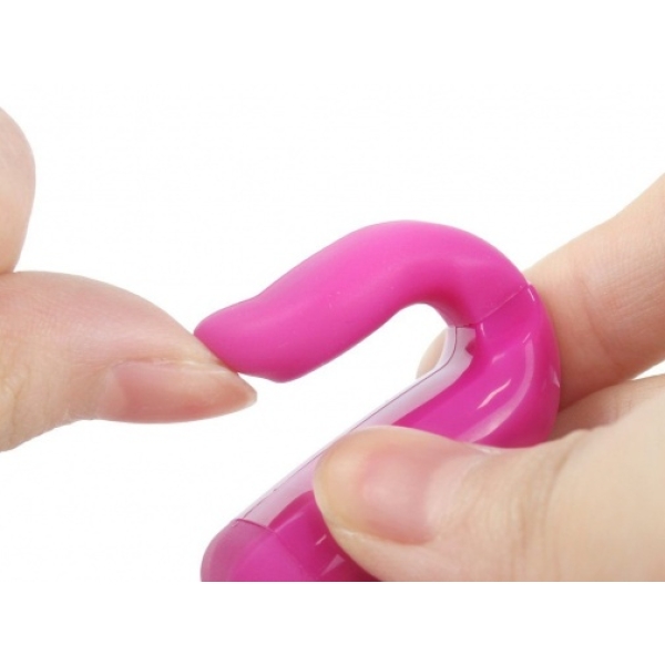 J2S Re-chargeable Oral Vibrator - Cerise - Image 3