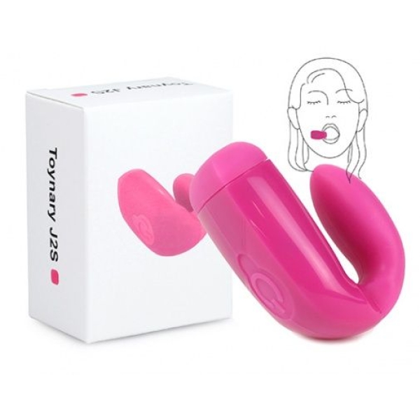 J2S Re-chargeable Oral Vibrator - Cerise - Image 7