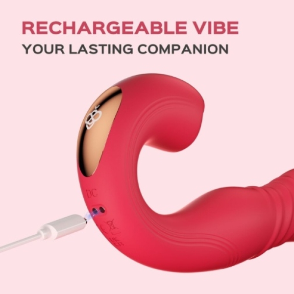 Joi Thrust 2 Sensing G-Spot App Vibrator - Red - Image 5