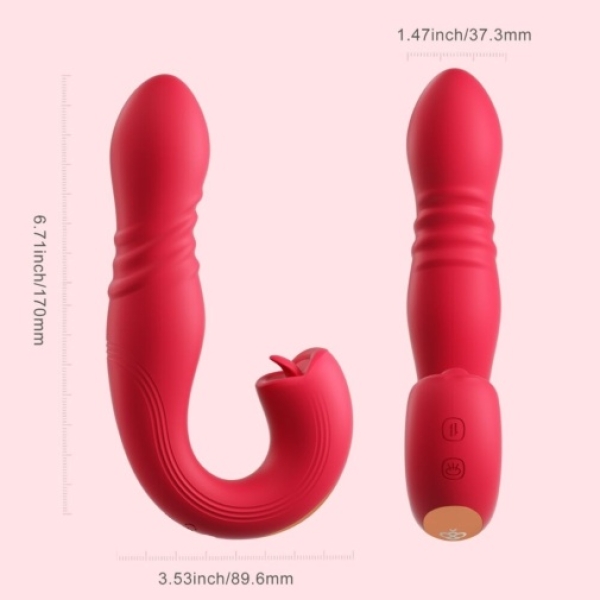 Joi Thrust 2 Sensing G-Spot App Vibrator - Red - Image 6