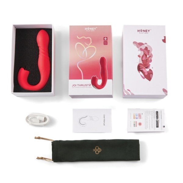 Joi Thrust 2 Sensing G-Spot App Vibrator - Red - Image 7