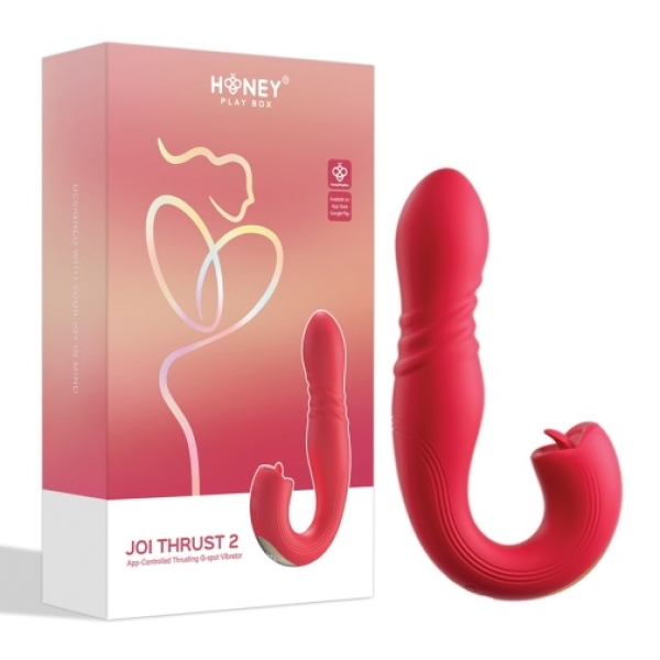 Joi Thrust 2 Sensing G-Spot App Vibrator - Red - Image 8