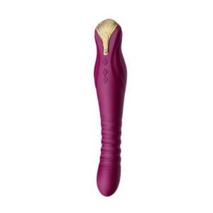King APP Thrusting Vibrator - Velvet Purple