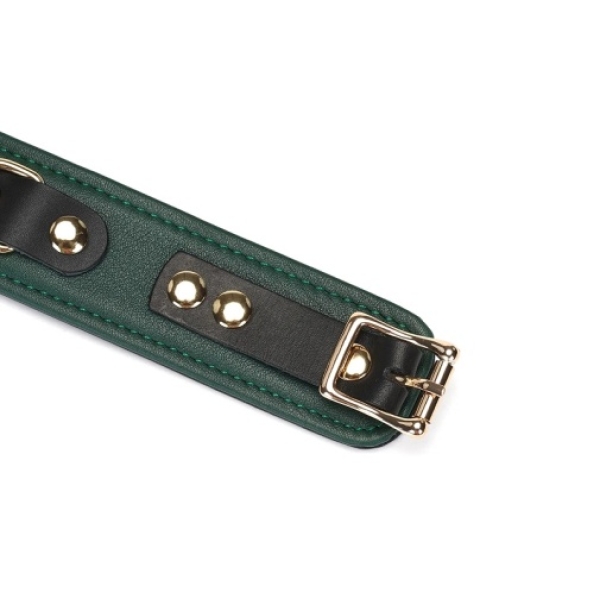 LE Premium Collar w Leash - Dark Green - Image 5