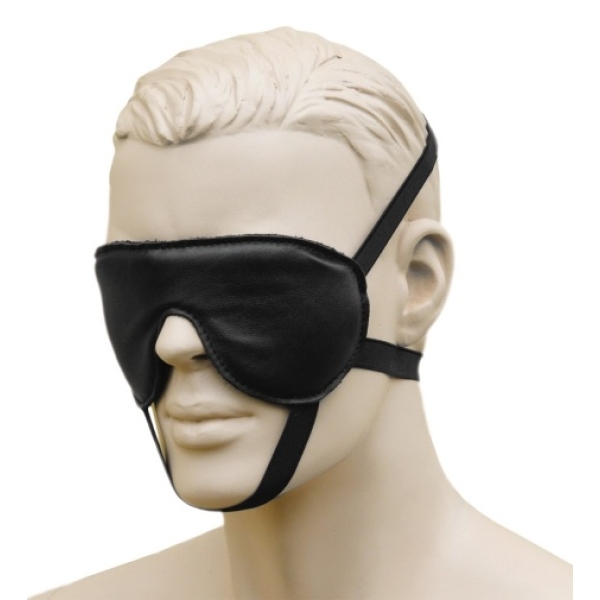 Leather Blindfold - Black