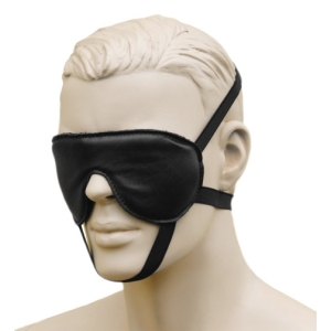 Leather Blindfold - Black