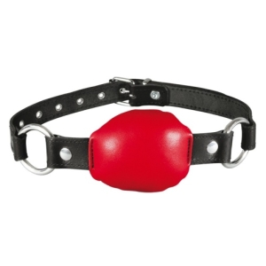 Leather Mouth Gag - Red