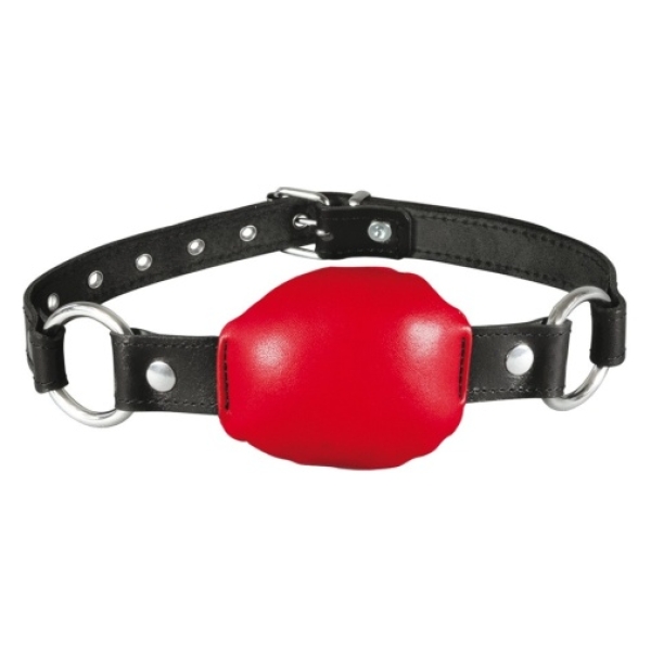 Leather Mouth Gag - Red