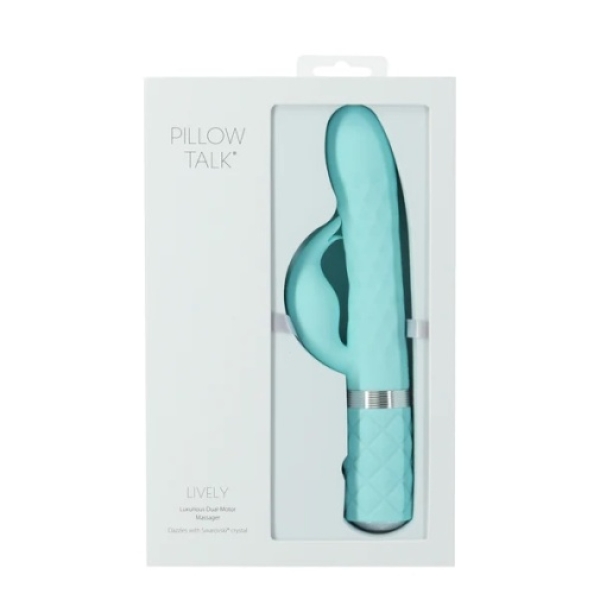 Lively Rabbit Vibrator - Teal - Image 6