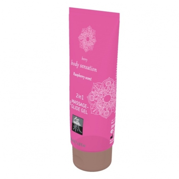 Massage & Glide Gel 2in1 Raspberry - 200ml：圖片 2