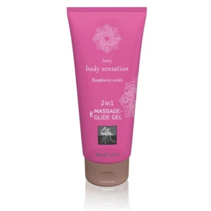 Massage & Glide Gel 2in1 Raspberry - 200ml