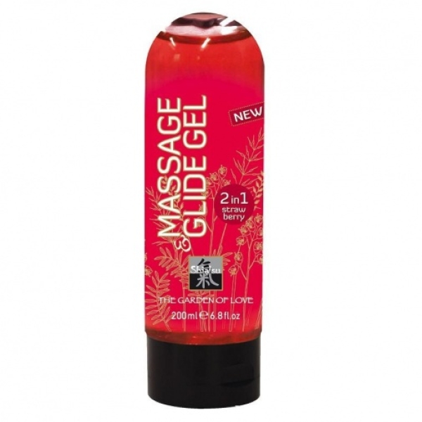 Massage & Glide Gel 2in1 Strawberry - 200ml - Image 5
