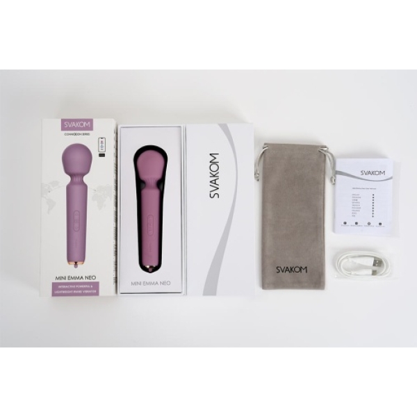 Mini Emma Neo Interactive Wand Vibrator - Romantic Rose：圖片 8