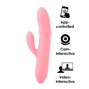 Mora Neo Interactive Rabbit Vibrator - Peach Pink