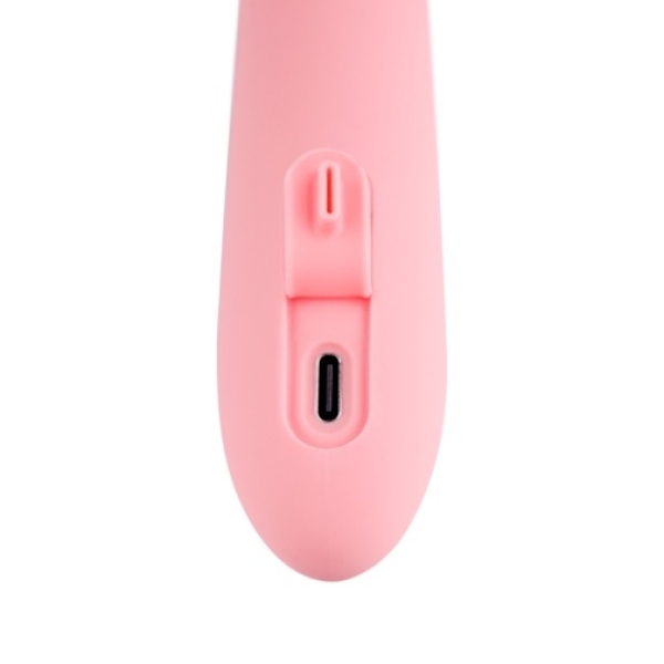 Mora Neo Interactive Rabbit Vibrator - Peach Pink - Image 7
