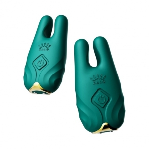 Nave APP Vibro Nipple Clamps - Turquoise Green