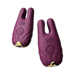 Nave APP Vibro Nipple Clamps - Velvet Purple