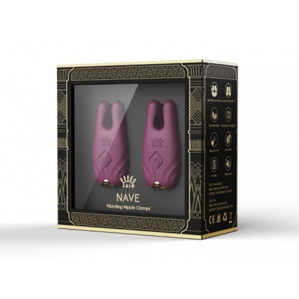 Nave APP Vibro Nipple Clamps - Velvet Purple：圖片 7