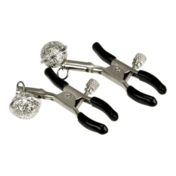 Nipple Clamps w Bells #1 - Silver
