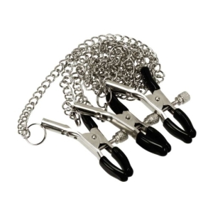 Nipple Clamps w Chain #3 - Silver