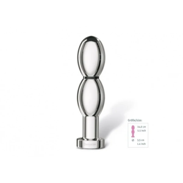 O(H!)Thello E-Stim Dildo - Silver - Image 4