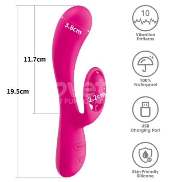 Orbit Rabbit Vibrator - Pink - Image 16