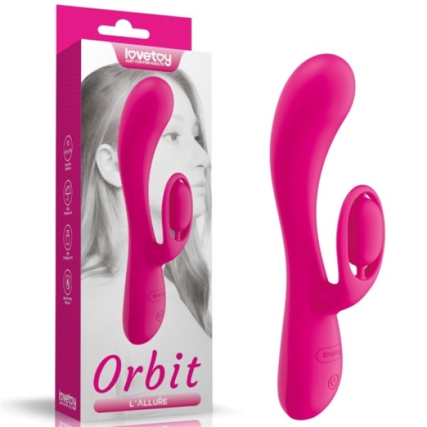 Orbit Rabbit Vibrator - Pink - Image 17