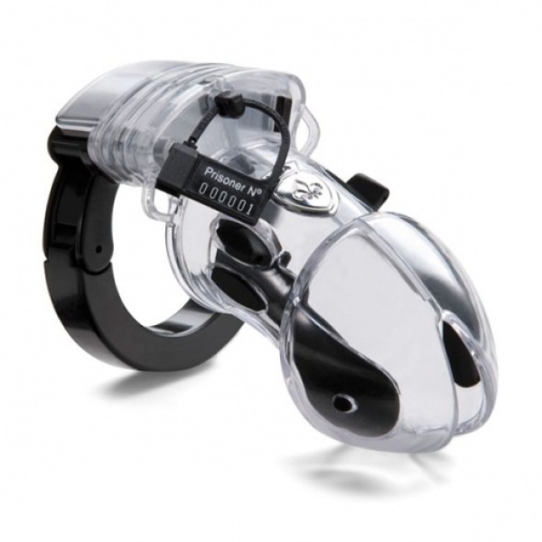 Pubic Enemy No 1 Electro Cock Cage - Clear - Image 6