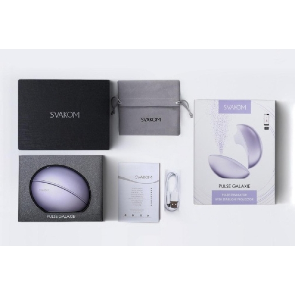 Pulse Galaxie APP Stimulator w Projector - Metal Lilac：圖片 19