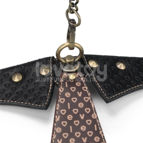 Rebellion Reign Collar w Leash - Black - Image 4