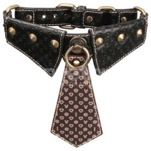 Rebellion Reign Collar w Leash - Black