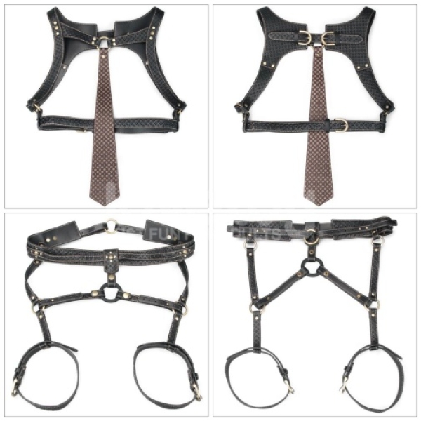 Rebellion Reign Full Body Harness - Black - Image 19